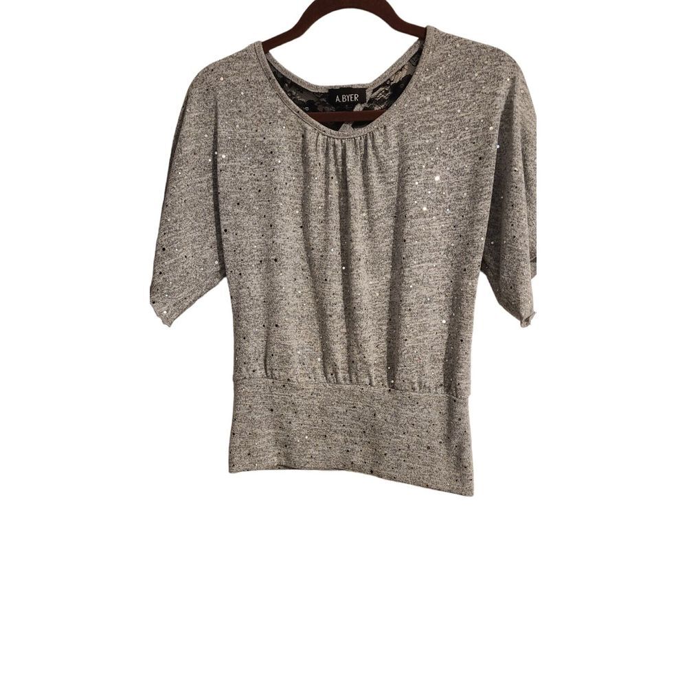 A. Byer Gray‎ with Black Lace Size Small